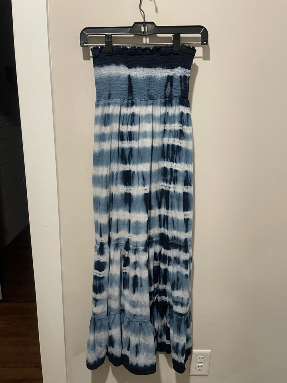 Aerie Strapless Tie Die Max Dress XS